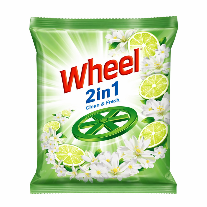 Wheel Washing Powder 2 in 1 Clean & Fresh 1kg