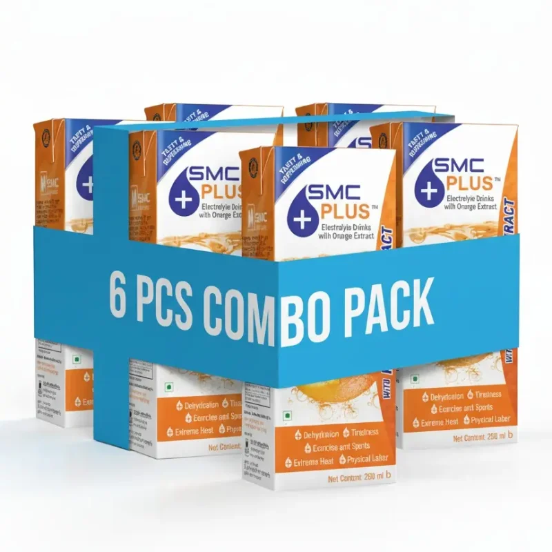 SMC Plus 250 ml Orange Flavored Electrolyte Drink 6 pcs Combo