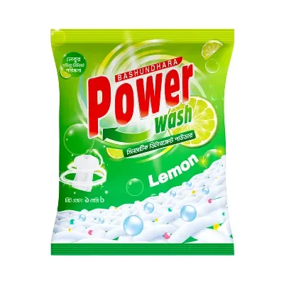 Bashundhara Power Wash Lemon Detergent Powder 1kg