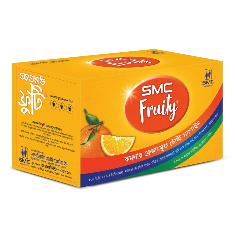 SMC Fruity Orange Flavor Tasty Saline 1 box