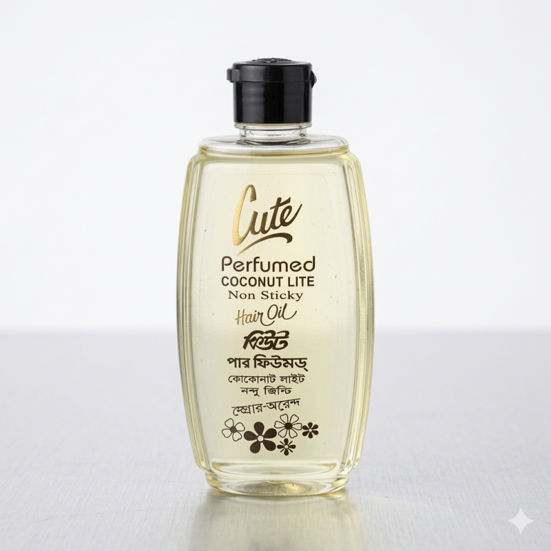 Cute perfumed Coconut Extra Lite Non Sticky Hair Oil 90ml