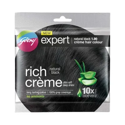 Godrej Expert Rich Creme Hair Colour Natural Black 20g+20g