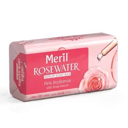 Meril Rosewater Serum Soap Bar 100g