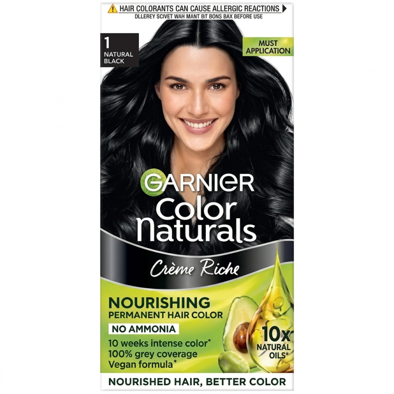 Garnier Color Naturals Shade 1 Natural Black 35ml Plus 30gm